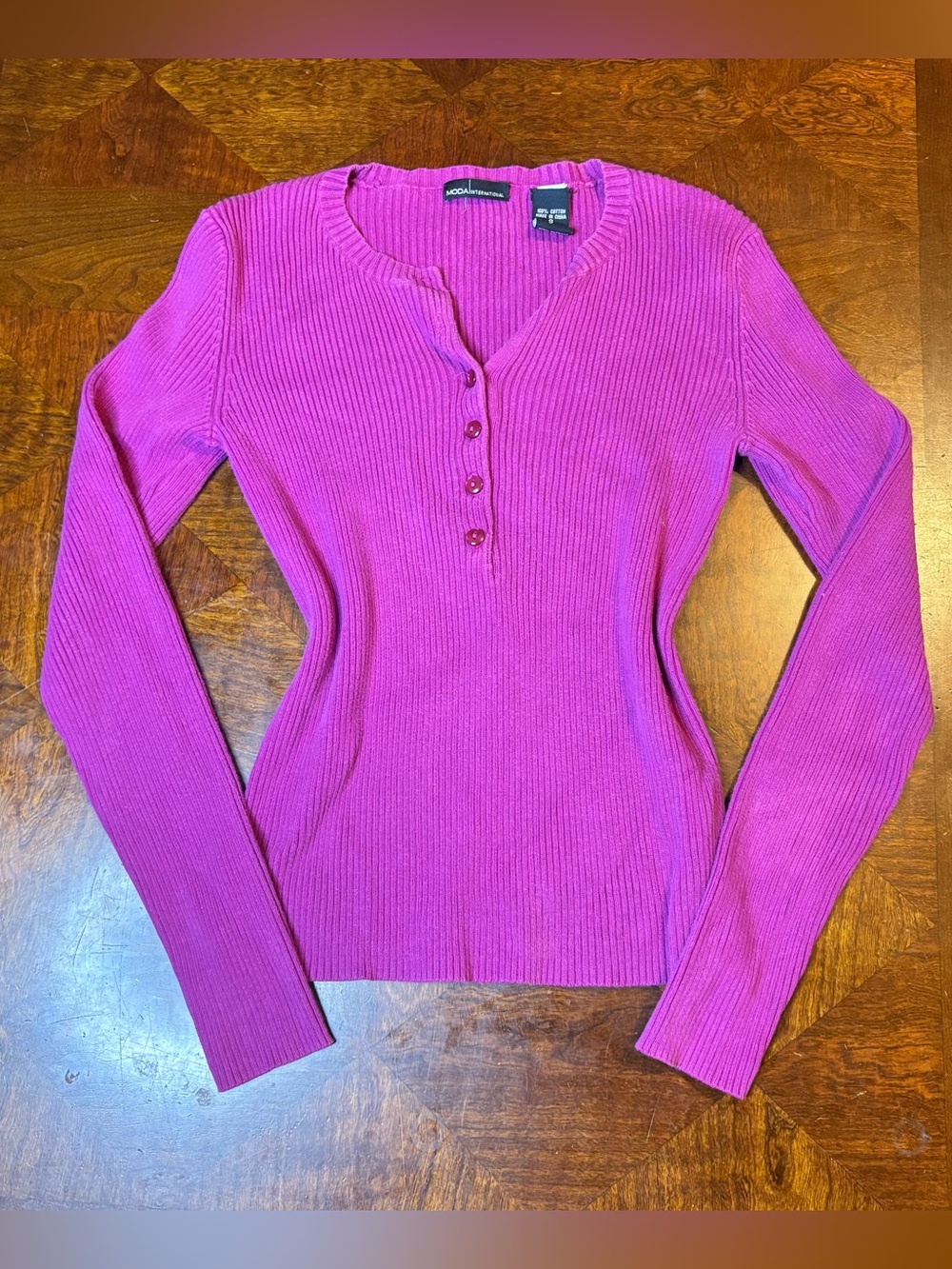 Vintage y2k Moda international womens size s button down sweater